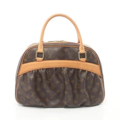 Louis Vuitton Vintage Pre-owned Tyg louis-vuitton-vskor Brown, Dam