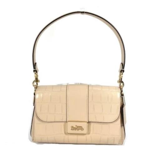 Coach Pre-owned Pre-owned Laeder handvskor Beige, Dam