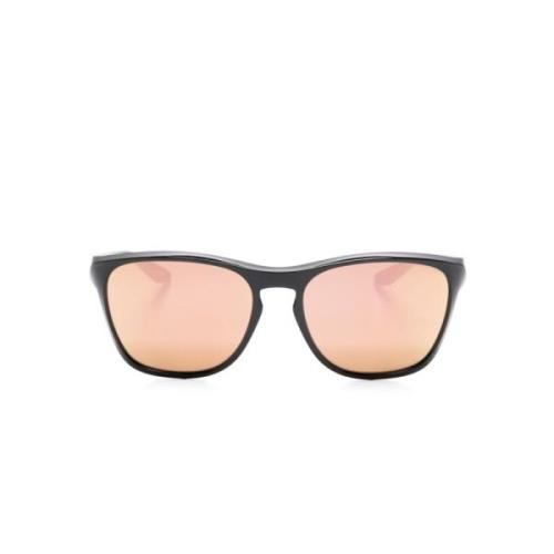 Oakley Orange Fyrkantig Ram Spegelglasögon Orange, Unisex