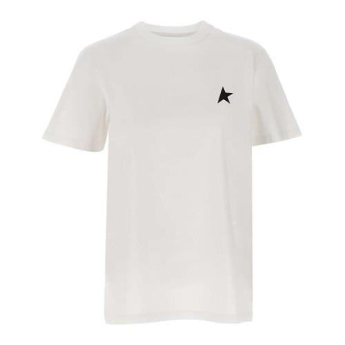 Golden Goose Kvinnors Stjärnlogo Vit T-shirt White, Dam