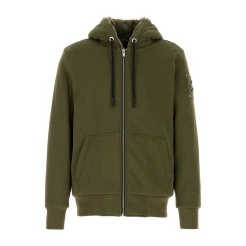 Moose Knuckles Klassisk Bunny Sweatshirt i Army Green Green, Herr