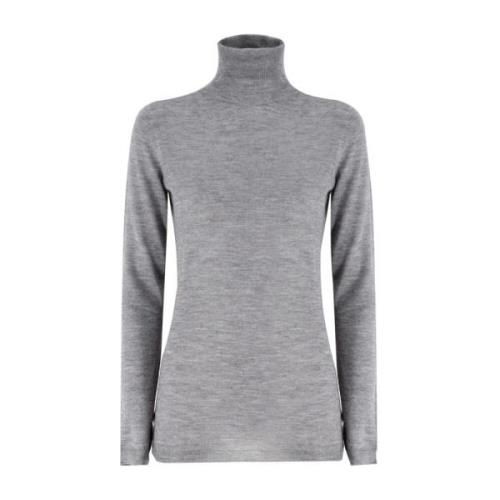 Fabiana Filippi Klassisk Turtleneck Sweater Gray, Dam