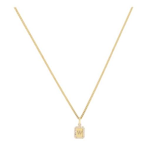 Vedder & Vedder Pavé Tag K Guld Halsband Yellow, Dam