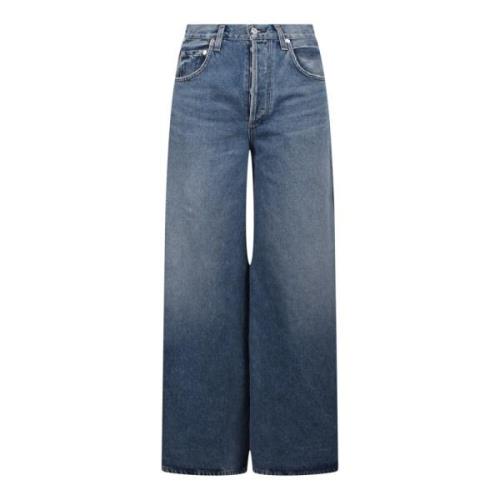 Citizens of Humanity Amari Ultra Wide Leg Jeans Blue, Dam