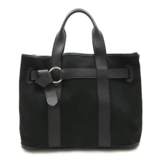 Hermès Vintage Pre-owned Canvas handvskor Black, Dam