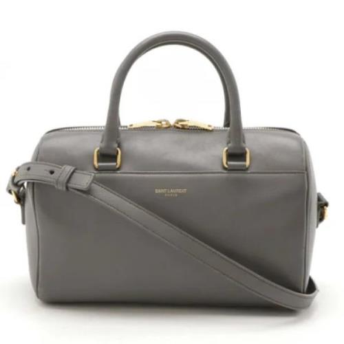 Yves Saint Laurent Vintage Pre-owned Laeder handvskor Gray, Dam