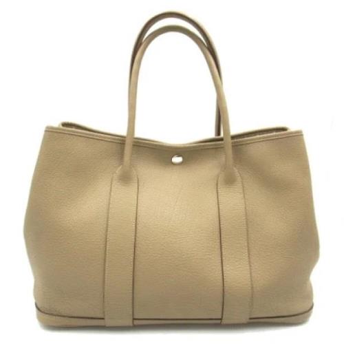 Hermès Vintage Pre-owned Laeder handvskor Beige, Dam