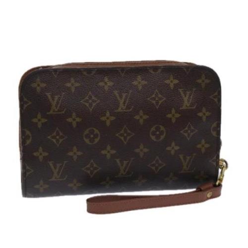 Louis Vuitton Vintage Pre-owned Canvas kuvertvskor Brown, Dam