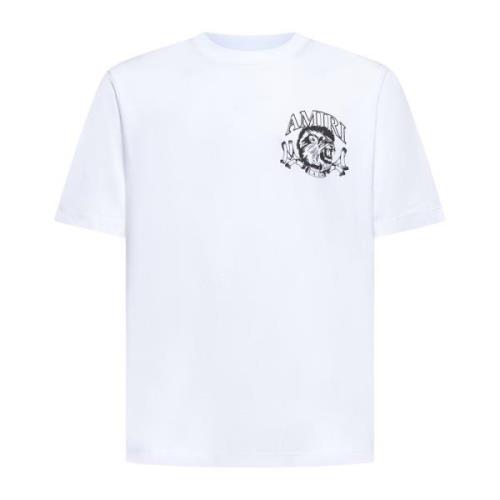 Amiri Lejon Outline Tee Vit T-shirts Polos White, Herr