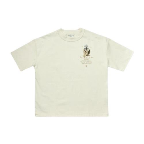 Untitled Artworks Boxy Crema T-Shirt Beige, Herr