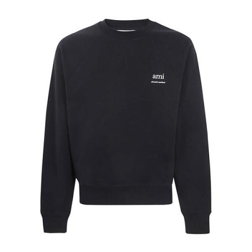 Ami Paris Svart Sweatshirt AM Black, Herr