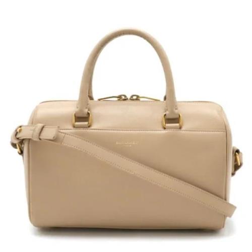 Yves Saint Laurent Vintage Pre-owned Laeder handvskor Beige, Dam