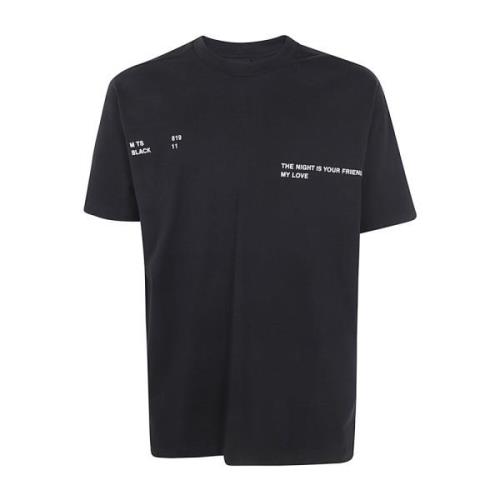 Thom Krom Svart Worked T-shirt Black, Herr