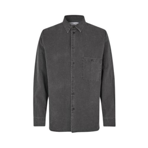 Samsøe Samsøe Denim Shirts Black, Herr