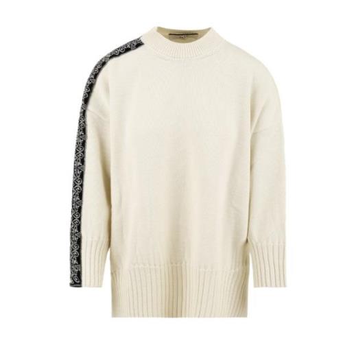 Akep Krämig Sweater Kollektion Beige, Dam