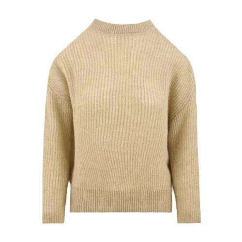 Akep Krämig Sweater Kollektion Beige, Dam