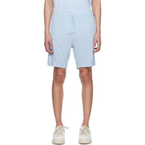 Boss Randig Jersey Shorts Blue, Herr