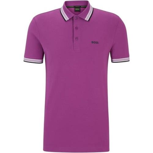 Boss Klassisk Polotröja Purple, Herr