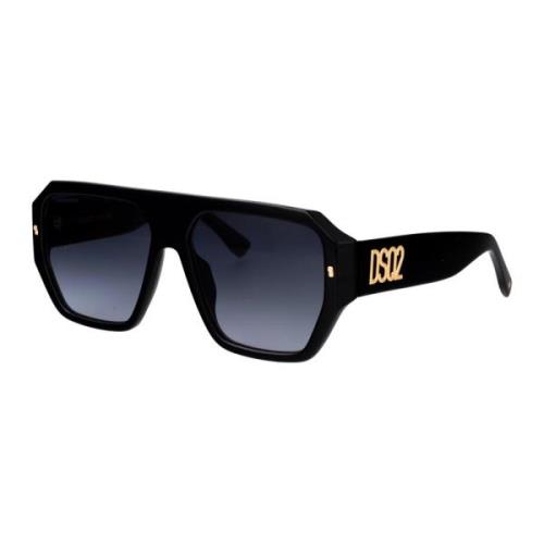 Dsquared2 Stiliga solglasögon med modell D2 0128/S Black, Herr