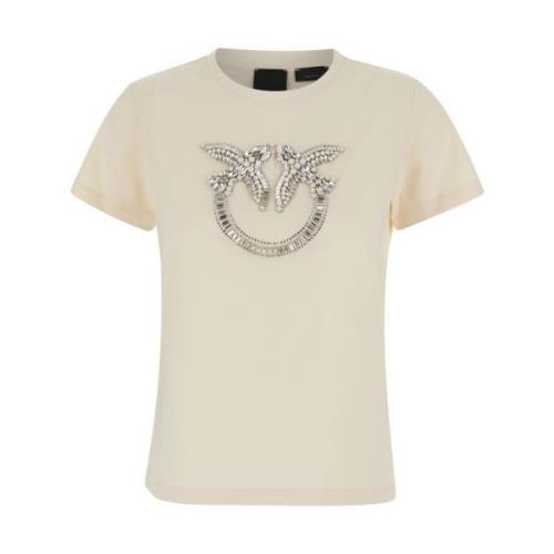 Pinko Quentin T-shirt Kollektion Beige, Dam