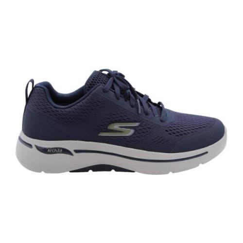 Skechers Zipper Sneaker Skor för Män Blue, Herr