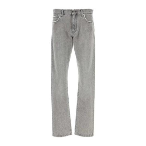 Versace Stiliga Grå Denim Jeans Gray, Herr