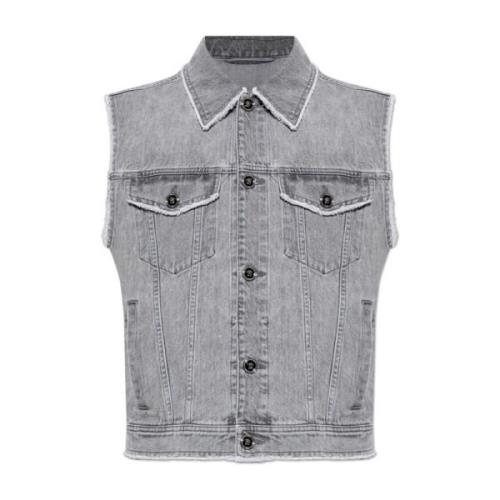 Versace Denim vest Gray, Herr