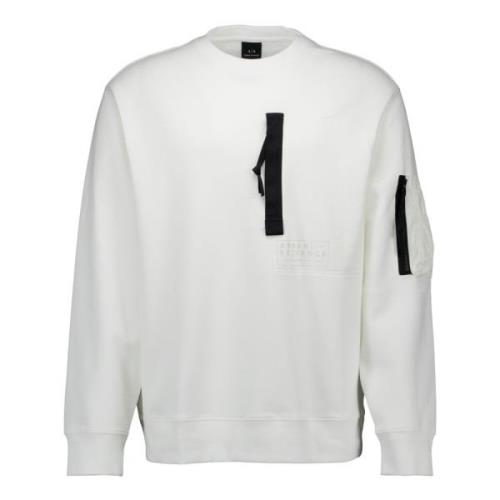 Armani Exchange Off White 3Dzmjj Zjxlz Sweater White, Herr