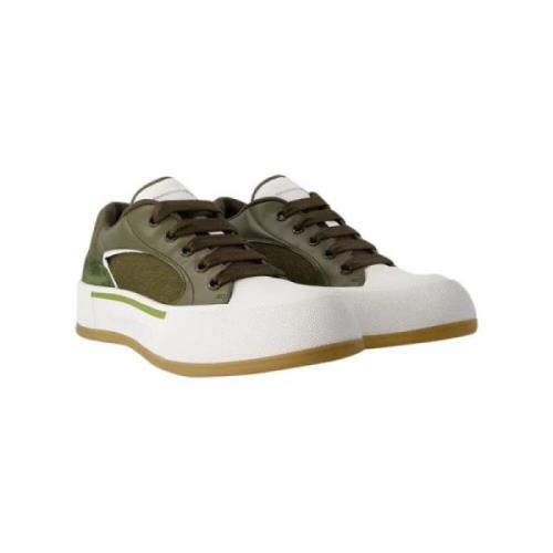 Alexander McQueen Laeder sneakers Green, Herr