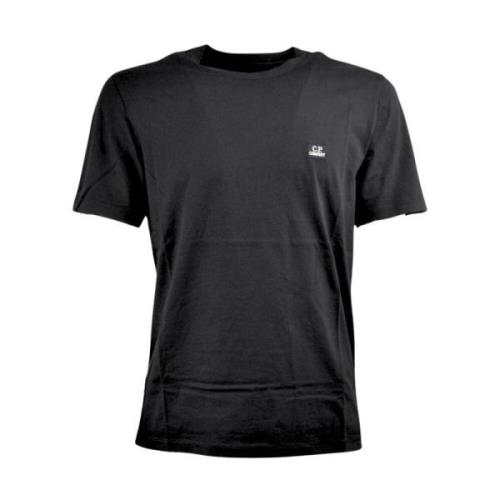 C.p. Company Logo T-Shirt Short Sleeve Black, Herr