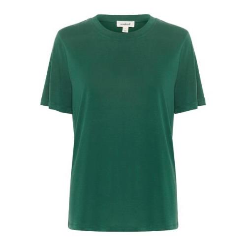 Soaked in Luxury Lös Passform Tee Top Regnskog Green, Dam