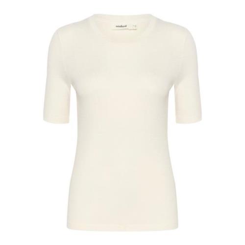 Soaked in Luxury Rollneck Top Whisper White White, Dam