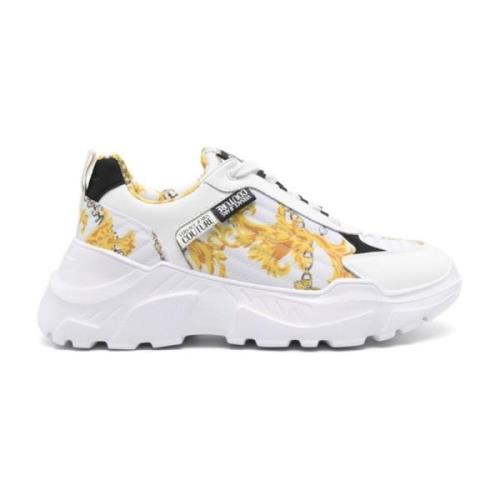 Versace Jeans Couture Vita Sneakers för Män Aw24 Multicolor, Herr