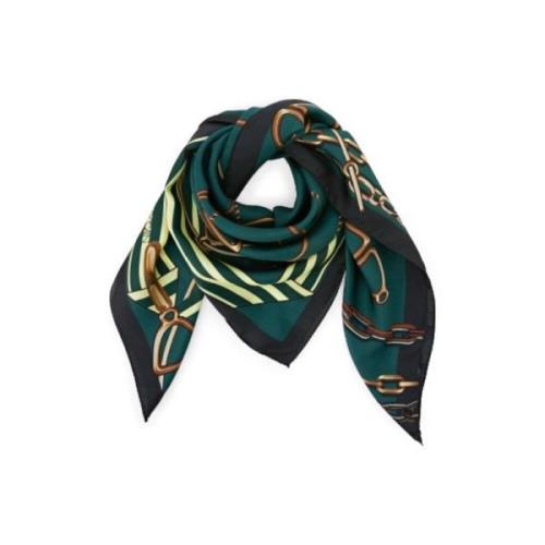 Marc Cain Mörkgrön Scarf Xc B1.04 Z27 Multicolor, Dam