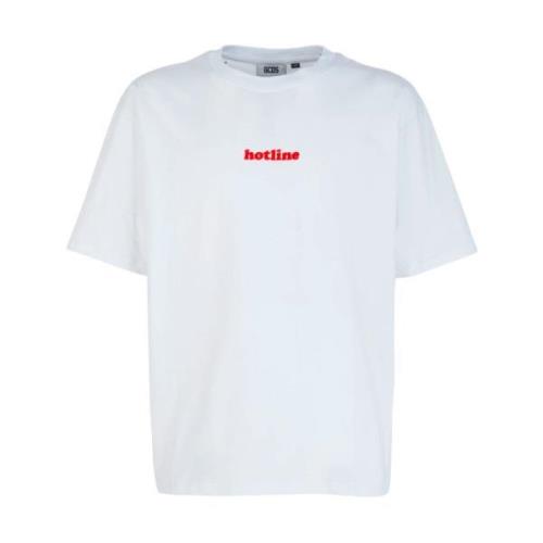 Gcds Kortärmad Mode T-shirt White, Herr