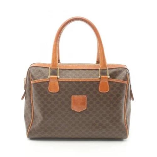 Celine Vintage Pre-owned Belagd canvas celine-vskor Brown, Dam