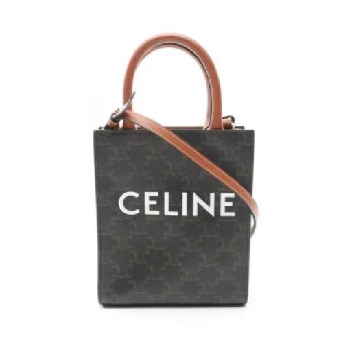 Celine Vintage Pre-owned Belagd canvas chanel-vskor Black, Dam