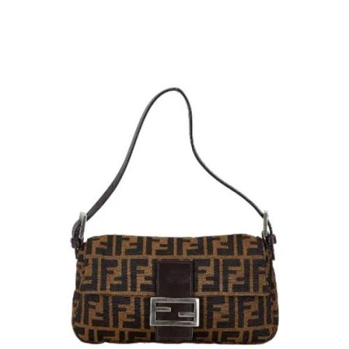 Fendi Vintage Pre-owned Canvas fendi-vskor Brown, Dam