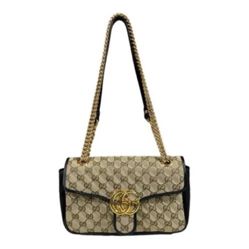 Gucci Vintage Pre-owned Canvas gucci-vskor Beige, Dam