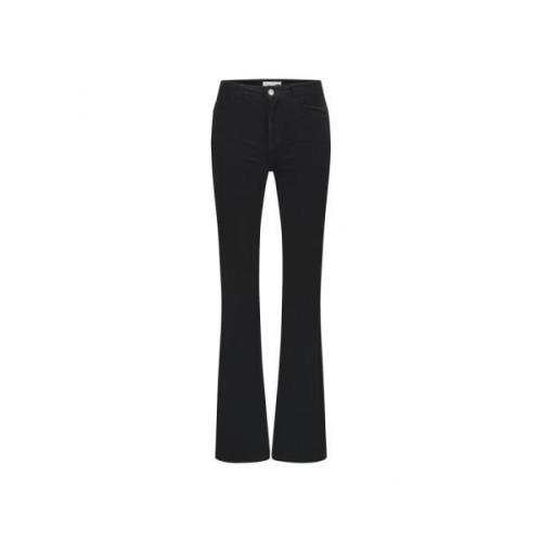 Fabienne Chapot Eva Flare Trousers Black, Dam