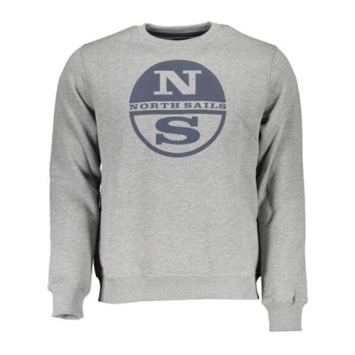 North Sails Grå Långärmad Crewneck Sweatshirt Gray, Herr