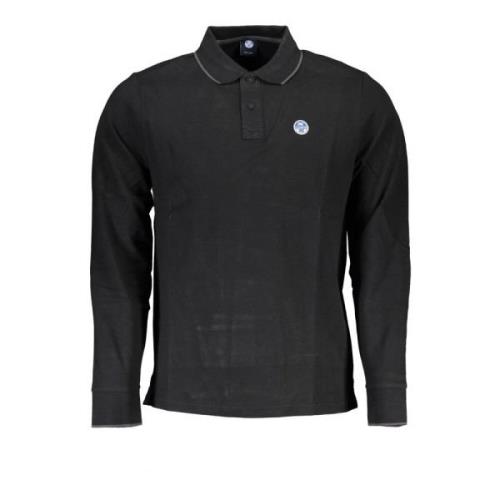 North Sails Svart Långärmad Polo Black, Herr