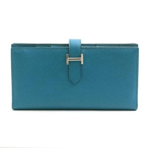 Hermès Vintage Pre-owned Laeder plnbcker Blue, Dam