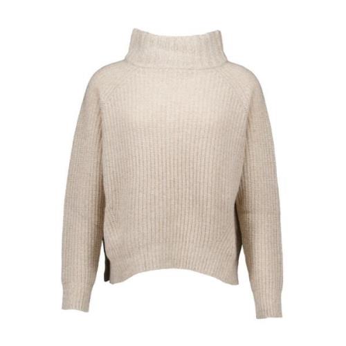 No man's land Beige Turtleneck Sweater Beige, Dam