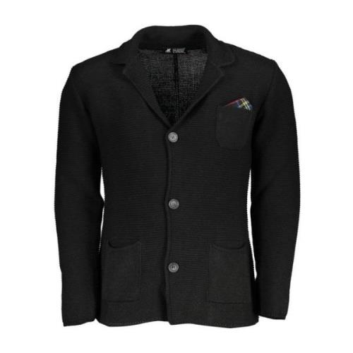 U.s. Polo Assn. Svart Cardigan med Logotyp och Knappar Black, Herr