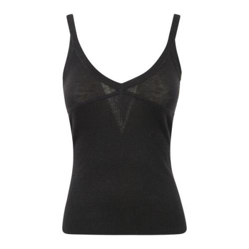 Max Mara Stilren Sweater Tank Top Black, Dam