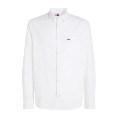 Tommy Hilfiger Vit Button-Up Skjorta Klassisk Stil White, Herr