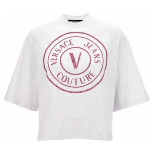 Versace Jeans Couture Stiliga T-shirts och Polos White, Dam