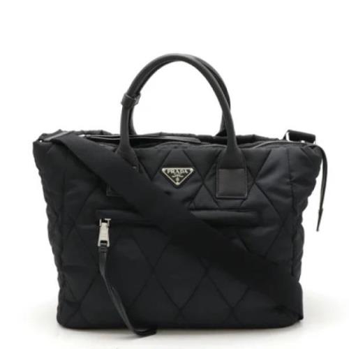 Prada Vintage Pre-owned Nylon prada-vskor Black, Dam