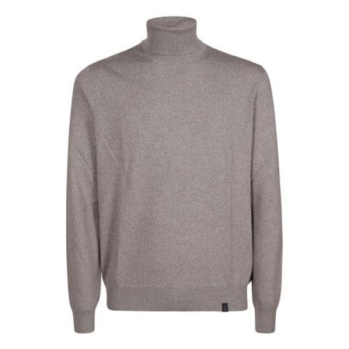 Fay Mysig Stickad Turtle Neck Sweater Gray, Herr